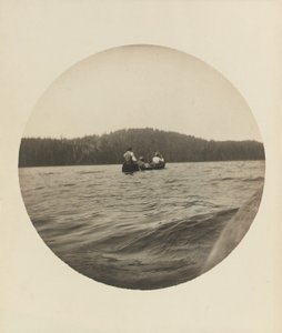 Three canoeists, Lake St. John, Province of Quebec, c.1895, c.1904
