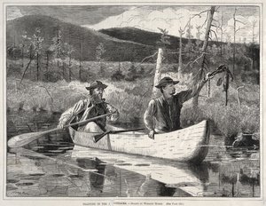 Trapping in the Adirondacks by Winslow Homer