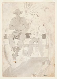 Two Men in an Army Wagon by Winslow Homer