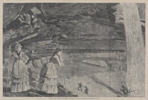 Under the Falls, Catskill Mountains (from a Painting by Winslow Homer) by Winslow Homer