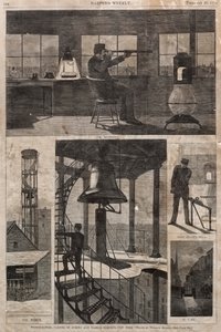 Watch-Tower, Corner of Spring and Varick Streets, New York by Winslow Homer