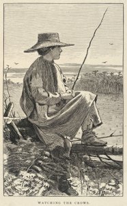 Watching The Crows, from Our Young Folks, June 1868 by Winslow Homer