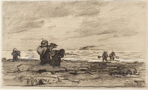 Women on a Rocky Shore by Winslow Homer