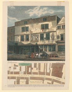 The Fortune Playhouse, Golden Line with Plan of Golden Lane Below
