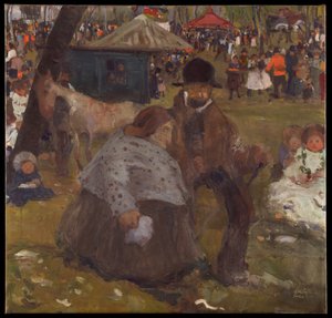 Pentecost Holiday Fair Near Cracow by Witold Wojtkiewicz