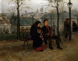 On the Boulevard by Wladimir Jegorowitsch Makowski