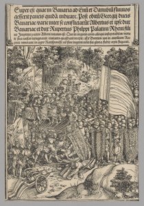 Bavarian War, plate 18 from Historical Scenes from the Life of Emperor Maximilian I from the Triumphal Arch by Wolf Traut