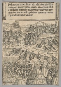 Capitulation of a French City, plate 12 from Historical Scenes from the Life of Emperor Maximilian I from the Triumphal Arch by Wolf Traut