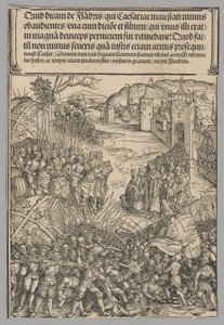 Flemish Rebellion, plate 7 from Historical Scenes from the Life of Emperor Maximilian I from the Triumphal Arch by Wolf Traut