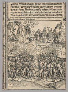 Swiss War, plate 16 from Historical Scenes from the Life of Emperor Maximilian I from the Triumphal Arch by Wolf Traut