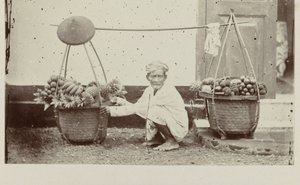 Javanese Porter with Fruits by Woodbury and Page