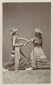 Two Javanese Dancers by Woodbury and Page