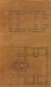 Page from a Scrapbook containing Drawings and Several Prints of Architecture by Workshop of Charles Percier, Workshop of Pierre