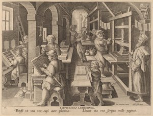 Printing Books by Workshop of Philip Galle after Jan van der Straet