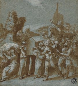 Joshua and the Israelites Crossing the Jordan by Workshop of Raphael