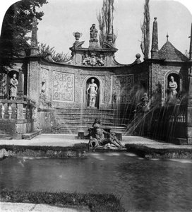 Fountain, Hellbrunn Castle, Salzburg, Austria, c1900
