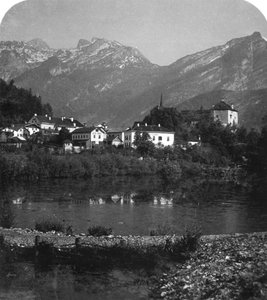 Golling and Tennengebirge, Salzburg, Austria by Wurthle and Sons