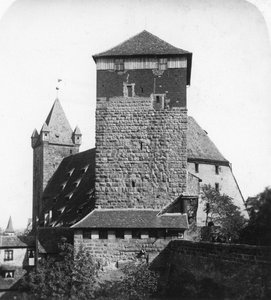 The Quintagonal Tower Funfeckiger Thurm, Kaiserstallung, Nuremberg, Germany by Wurthle and Sons
