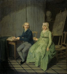Self-portrait of Wybrand Hendrik with his wife Agatha Ketel