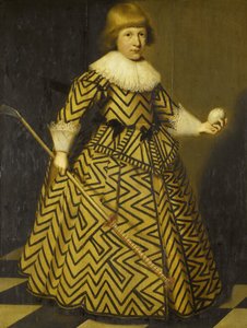 Portrait of a Boy with a Kolf Club by Wybrand Simonsz. de Geest