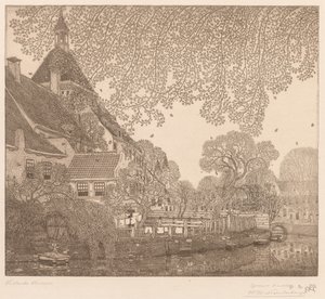 Falling Leaves, Amersfoort by Wynand Otto Jan Nieuwenkamp