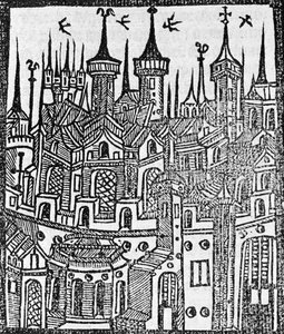 Woodcut from The Chronicle of Englonde