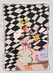 Checkerboard Floral Arrangement by XHOZUCAN