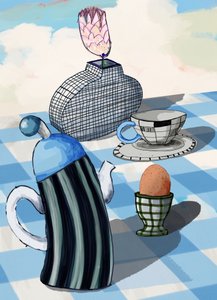 Whimsical Breakfast Still Life