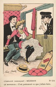 Couple in a Train Compartment