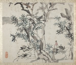 Album of Landscapes and Calligraphy for Liu Songfu by Xugu