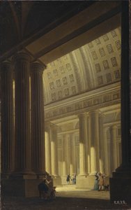 The Internal View of a Temple. A Doric Vestibule
