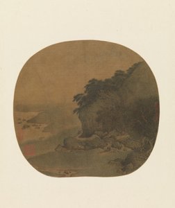 Hermitage by a Pine-covered Bluff by Yan Ciyu