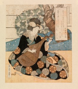 Lady playing an instrument, c.1804-40