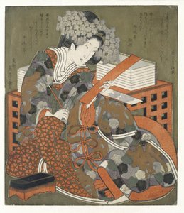 Woman with Poem