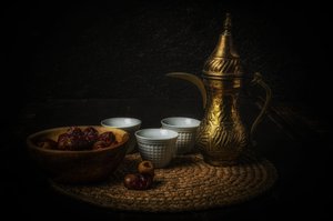 Arabic Coffee and Dates by Yasmin Elsharma