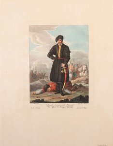 The Zaporozhian Cossacks Officer, 1812 by Yegor Karneyev