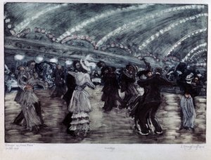 Tango Dance at Luna Park by Yelisaveta Sergeyevna Kruglikova