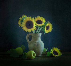 Sunflowers Green Apples by Yinan F.