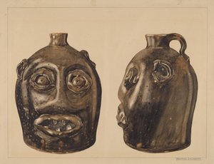 Grotesque Jug, c. 1936 by Yolande Delasser