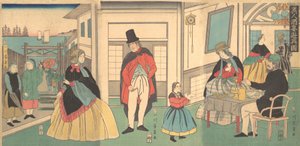 Foreigners Enjoying a Banquet