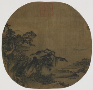 Landscape: Pavilions on a Mountain Side, a Stream Below, Ming Dynasty, 16th century by Yuan Ma