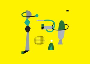 Abstract geometry composition, 2017