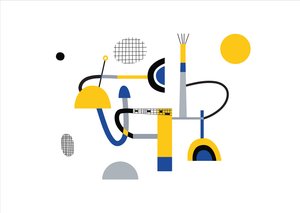 Abstract geometry composition, 2017