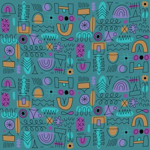 Abstract seamless pattern, 2018