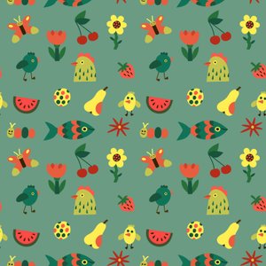 Seamless pattern, 2018