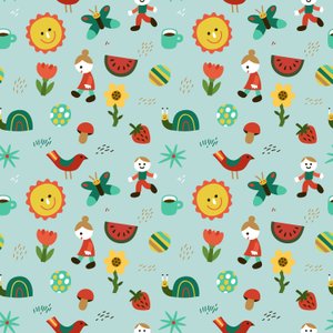 Seamless pattern, 2018