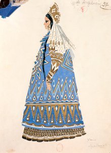 Costume Sketch for Xenia in 