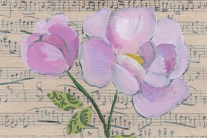 Floral Music Notes