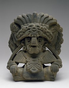 Urn with a Seated Ancestor by Zapotec Zapotec