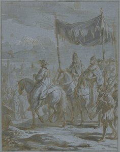 Entry of the Procession of an Emperor and Pope into a City
